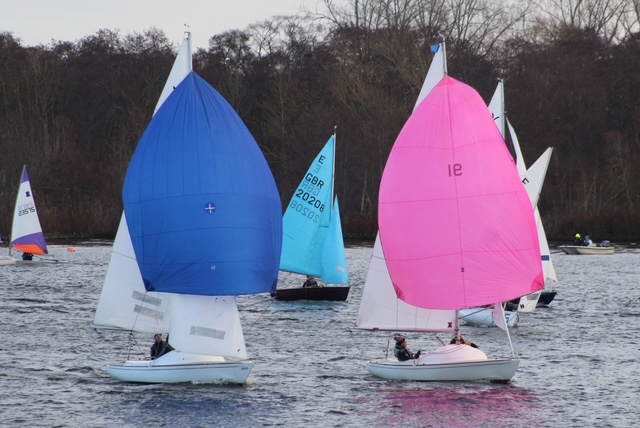 spinnakers flying
